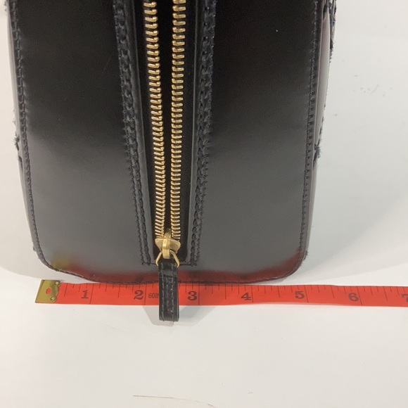 AUTHENTIC CHANEL WILD STITCH PATENT MEDIUM TOTE - Picture 10 of 10